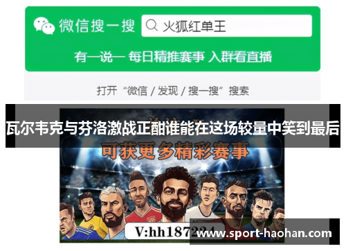 瓦尔韦克与芬洛激战正酣谁能在这场较量中笑到最后